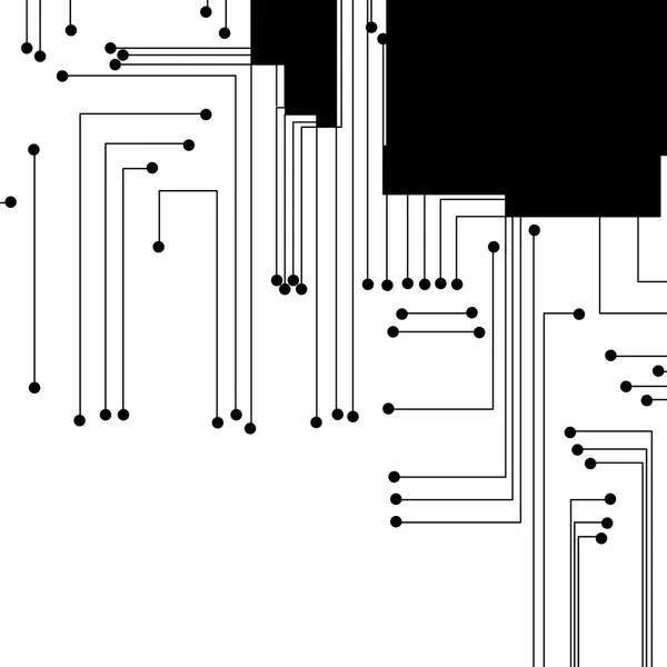 Fond de circuit imprimé — Image vectorielle