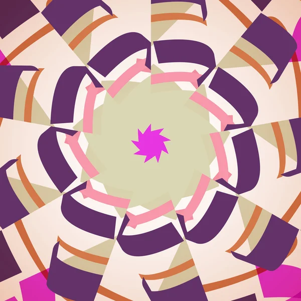 Abstracte illustratie, gekleurde Kronkel — Stockvector