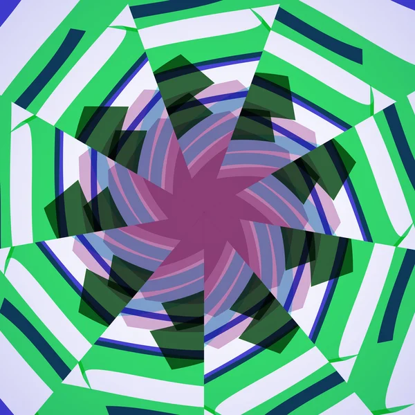 Abstrakt illustration, färgade twirl — Stock vektor