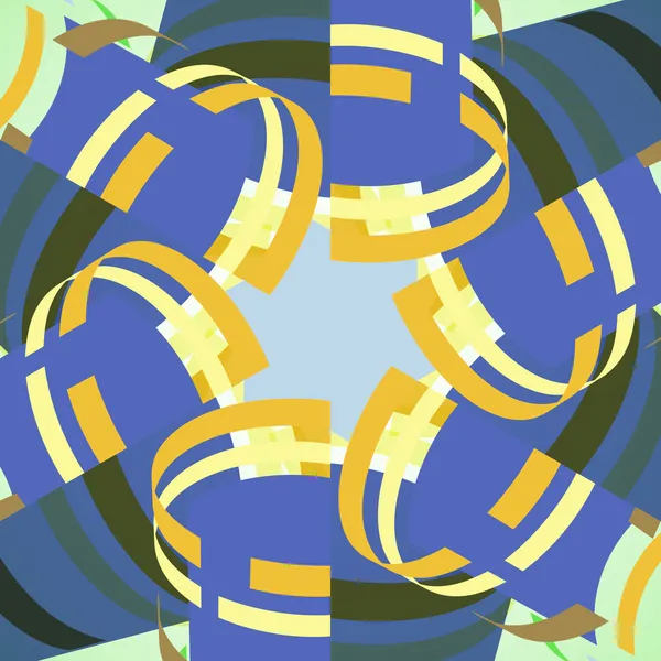 抽象的な図では、カラフルな渦巻き模様の背景 — ストックベクタ
