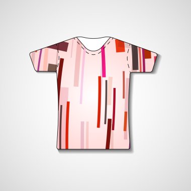 t-shirt üzerinde soyut resim
