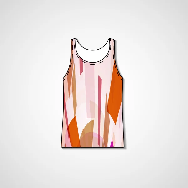 Abstrakta illustrationen på singlet — Stock vektor