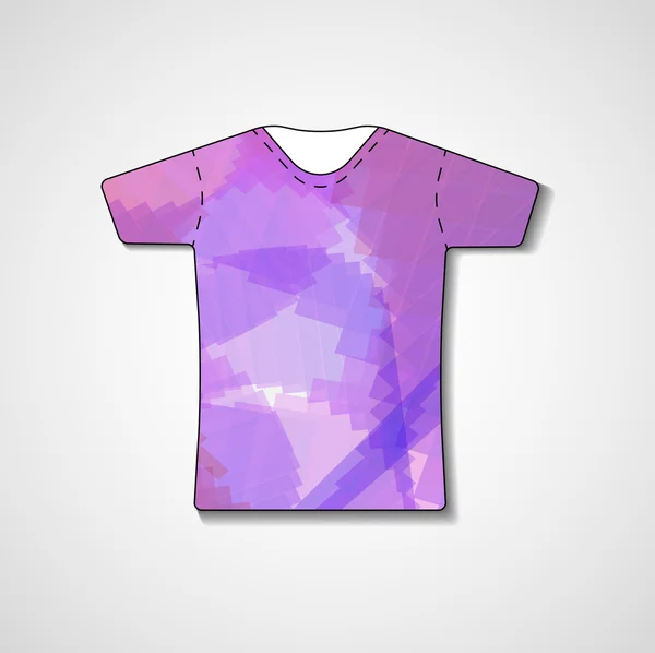 Ilustración abstracta en camiseta — Vector de stock