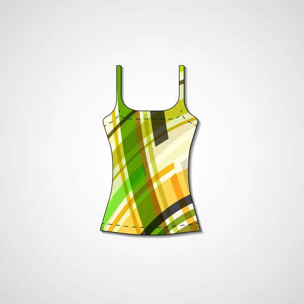 Abstract illustration on singlet — Stock Vector