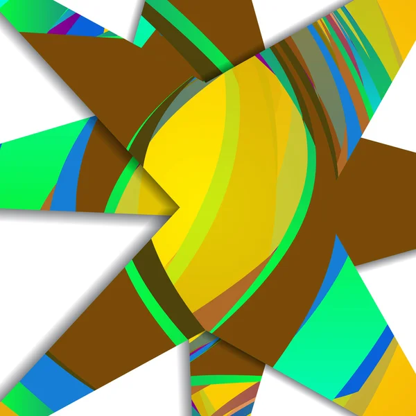 Retro abstrakt illustration — Stock vektor