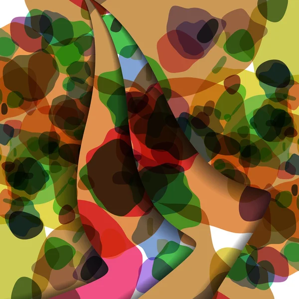 Ilustrasi penuh warna abstrak - Stok Vektor