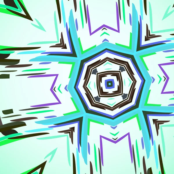 Abstrakt illustration, färgglada swirly bakgrund — Stock vektor
