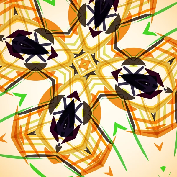 抽象的な図では、カラフルな渦巻き模様の背景 — ストックベクタ