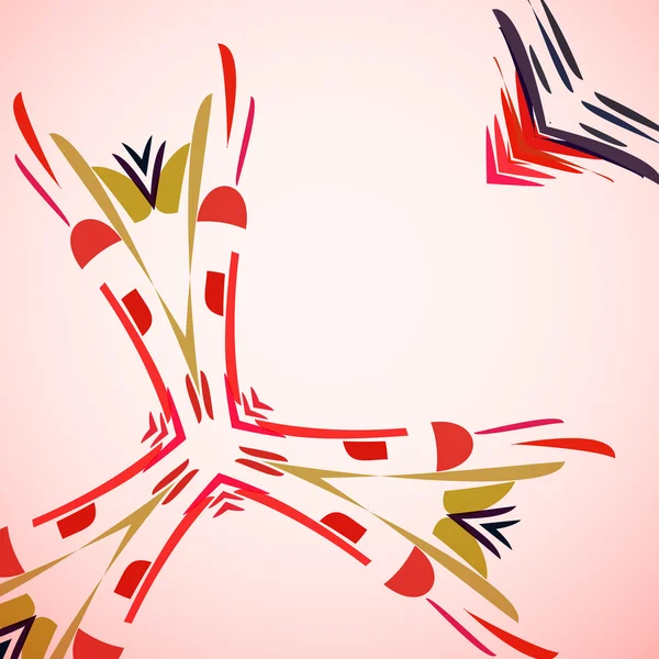 Abstrakt illustration, färgade twirl — Stock vektor