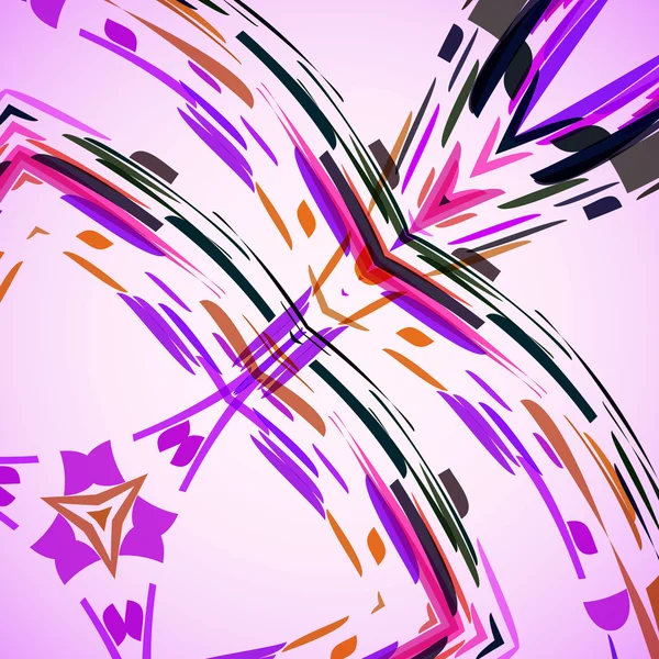 Abstracte illustratie, kleurrijke swirly achtergrond — Stockvector
