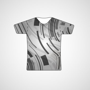 t-shirt üzerinde soyut resim
