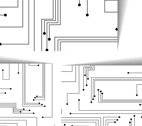 Circuit board illustration — Stock Vector