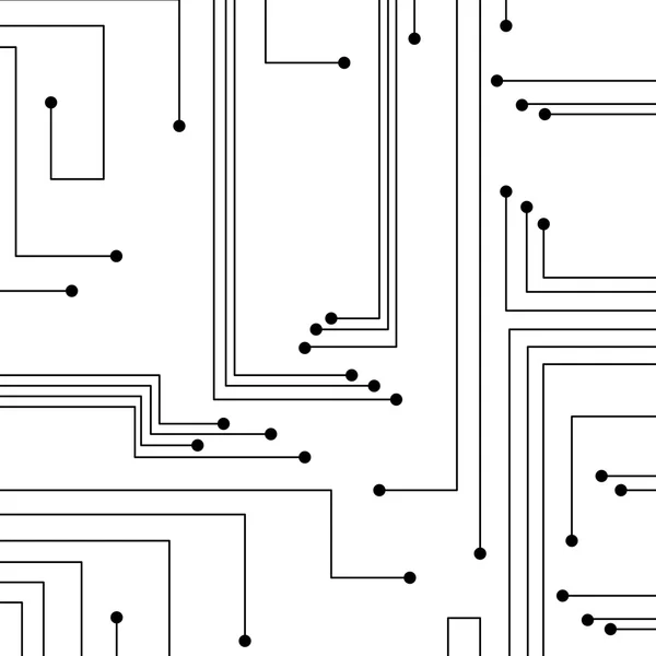 Fond de circuit imprimé — Image vectorielle