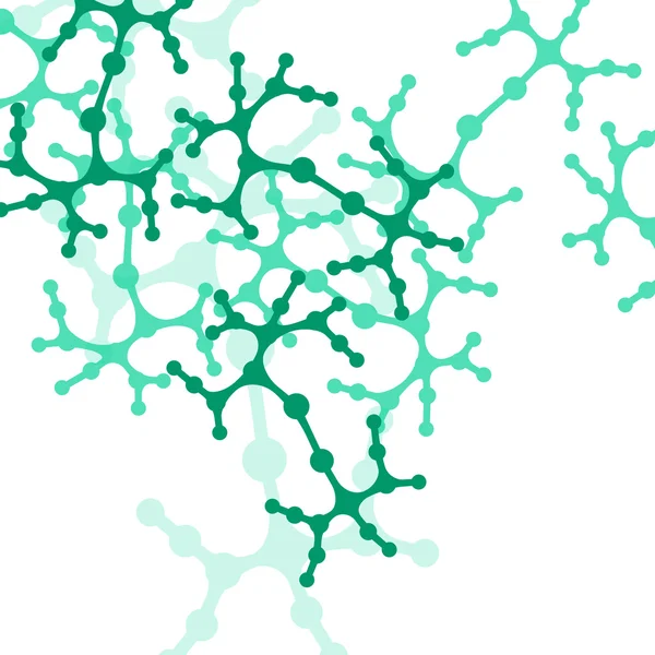 Molekula pozadí, barevné ilustrace — Stockový vektor