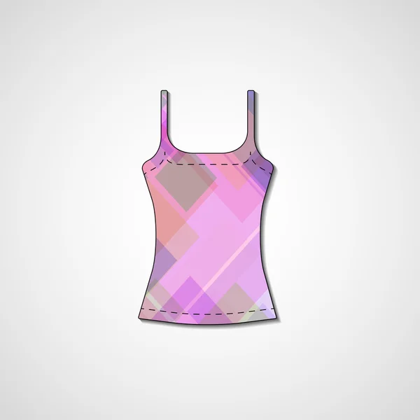 Illustration abstraite sur singlet — Image vectorielle