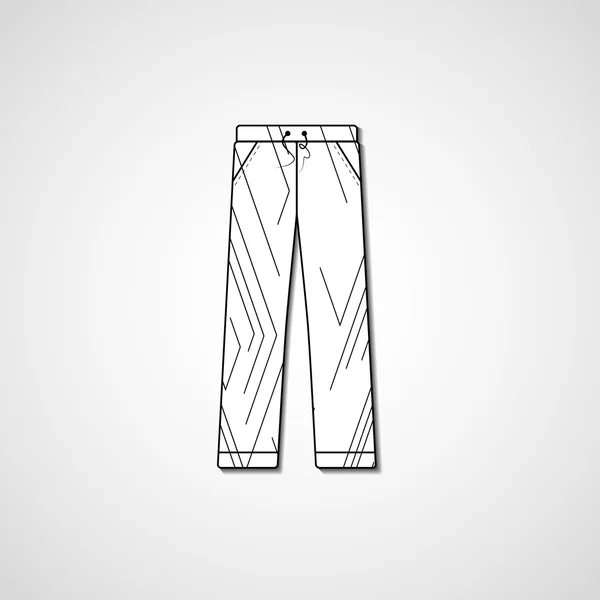 Ilustração abstrata em calças —  Vetores de Stock