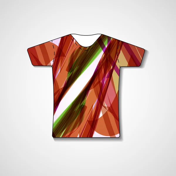 Abstrakt bild på t-shirt — Stock vektor