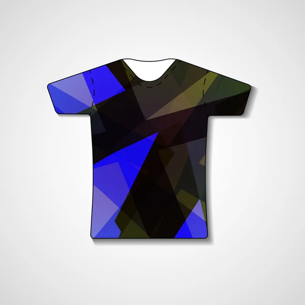 Ilustración abstracta en camiseta — Archivo Imágenes Vectoriales