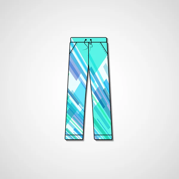 Ilustración abstracta en pantalones — Vector de stock