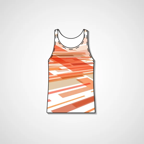 Abstrakta illustrationen på singlet — Stock vektor