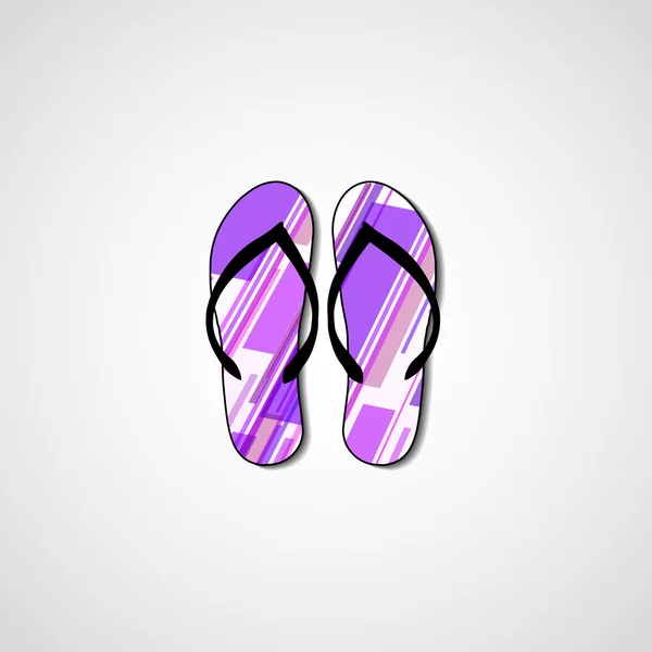 Abstracte illustratie op flip-flops — Stockvector