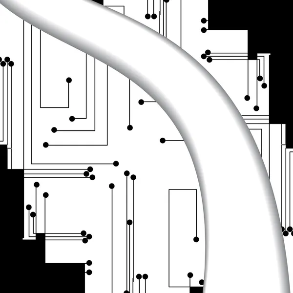 Ilustración de placa de circuito — Vector de stock
