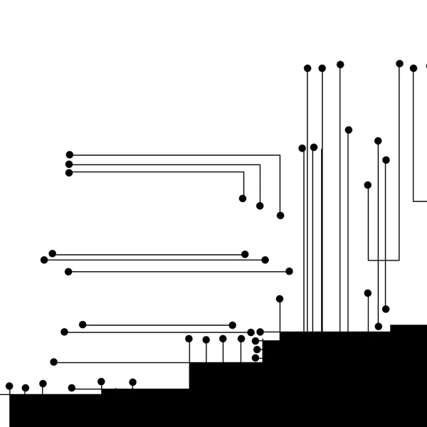 Fond de circuit imprimé — Image vectorielle