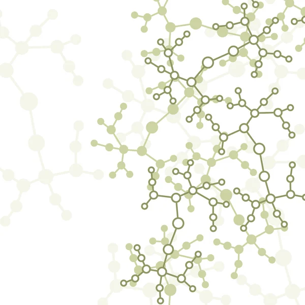 Molecuul achtergrond, kleurrijke illustratie — Stockvector