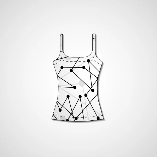 Ilustração abstrata em singlet — Vetor de Stock