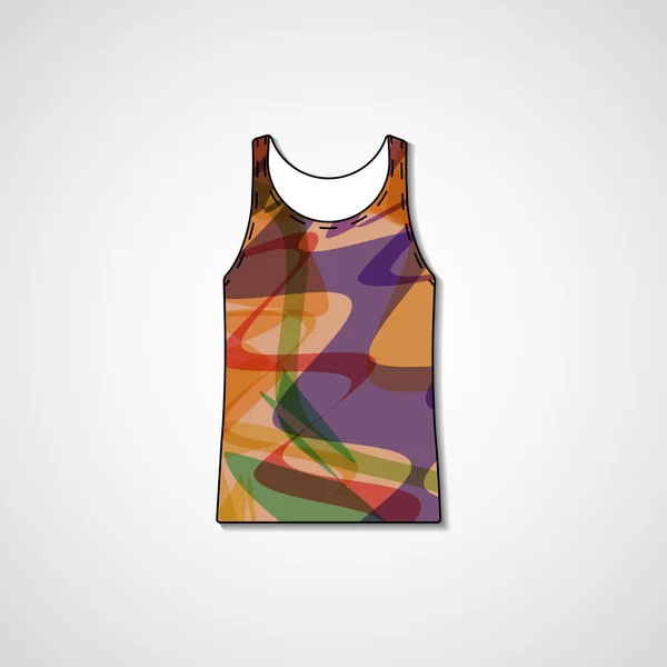 Abstrakta illustrationen på singlet — Stock vektor