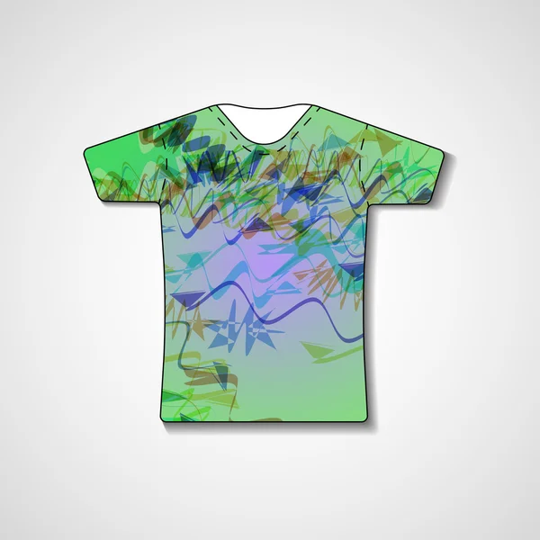 Ilustração abstrata na t-shirt — Vetor de Stock