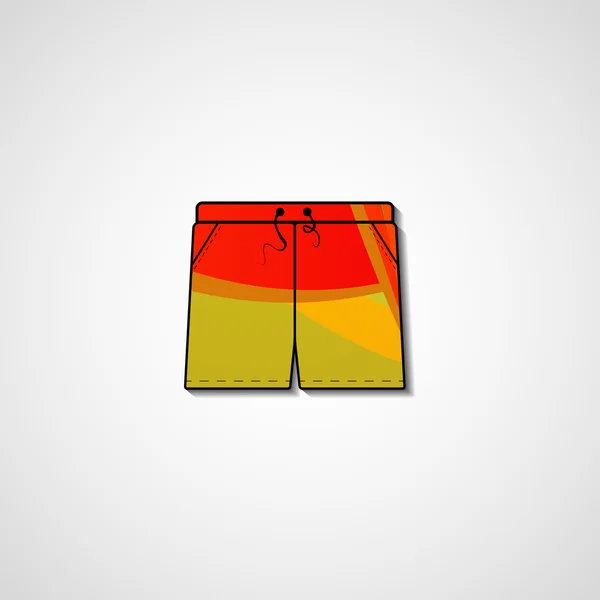 Ilustração abstrata em shorts —  Vetores de Stock