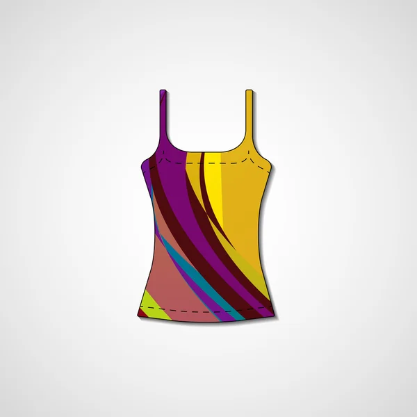 Illustration abstraite sur singlet — Image vectorielle