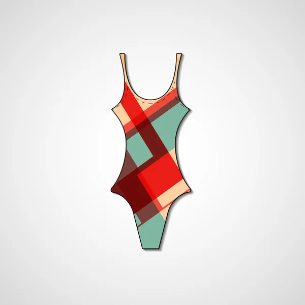 Female swimsuit — Stock Vector