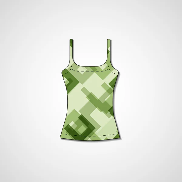 Abstracte illustratie op singlet — Stockvector