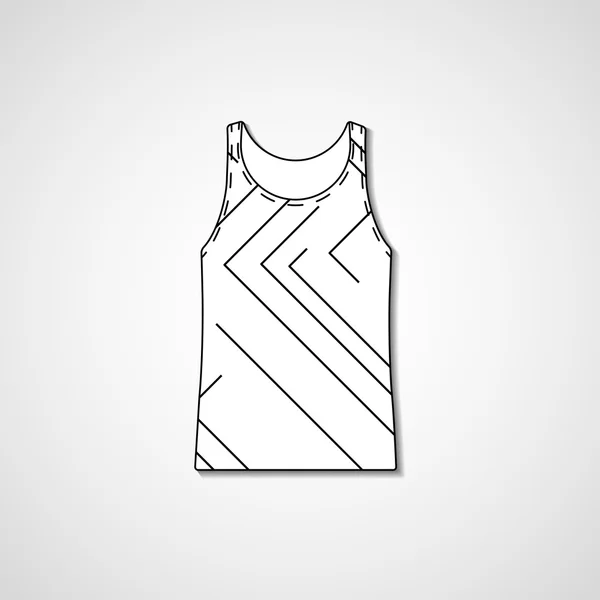 Abstract illustration on singlet — Stock Vector