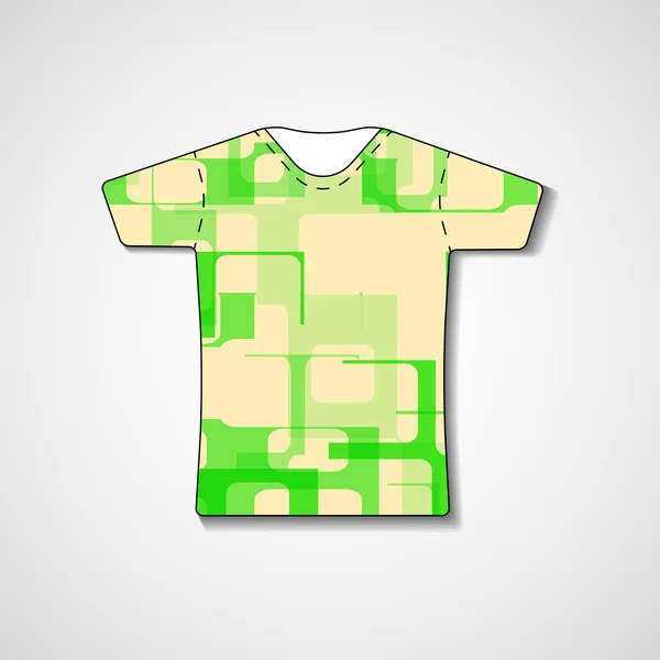 Ilustración abstracta en camiseta — Vector de stock