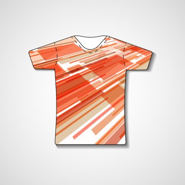 t-shirt üzerinde soyut resim