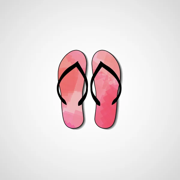 Abstracte illustratie op flip-flops — Stockvector