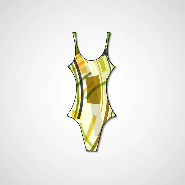 Maillot de bain femme — Image vectorielle