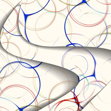 soyut renkli resimde