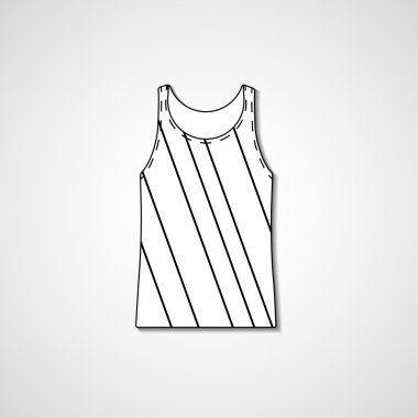 singlet üzerinde soyut resim