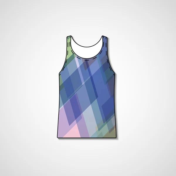 Illustration abstraite sur singlet — Image vectorielle