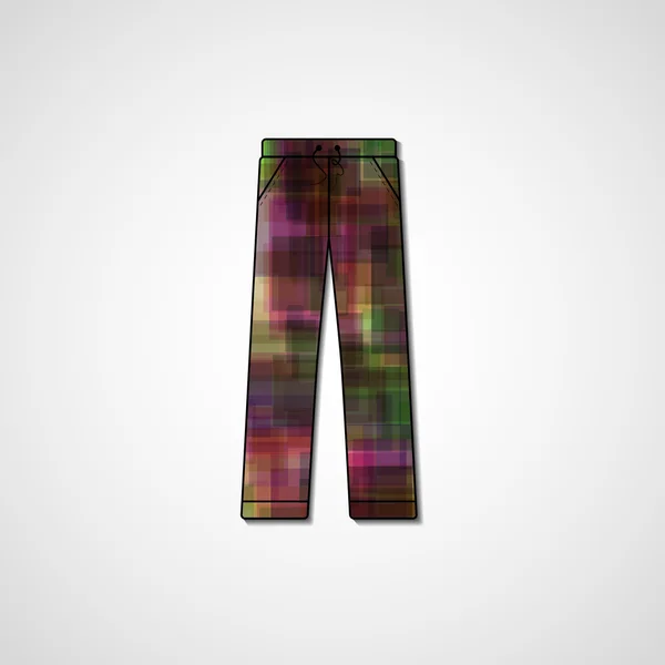 Illustration abstraite sur pantalon — Image vectorielle