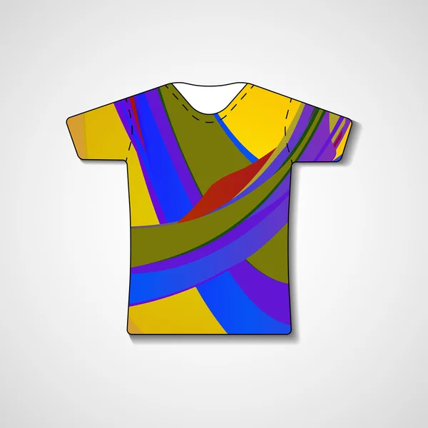 Ilustração abstrata na t-shirt — Vetor de Stock