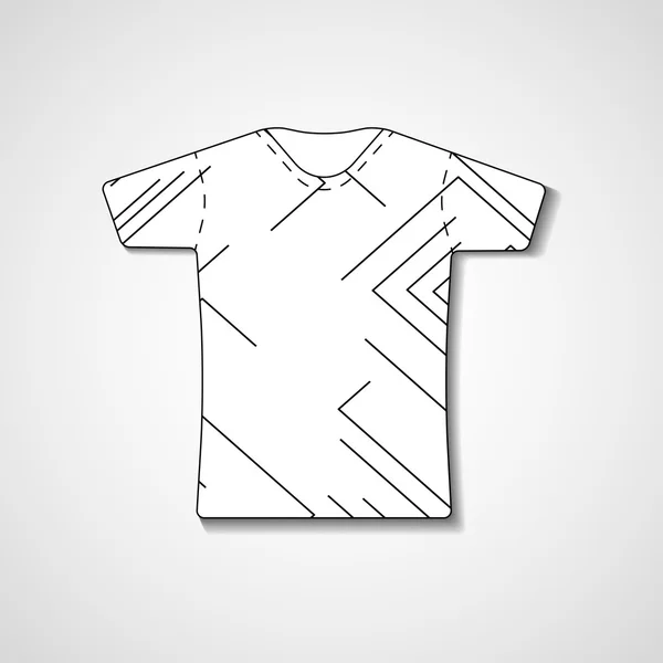 Ilustração abstrata na t-shirt — Vetor de Stock