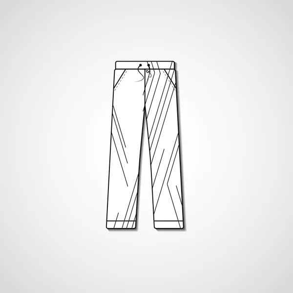 Illustration abstraite sur pantalon — Image vectorielle