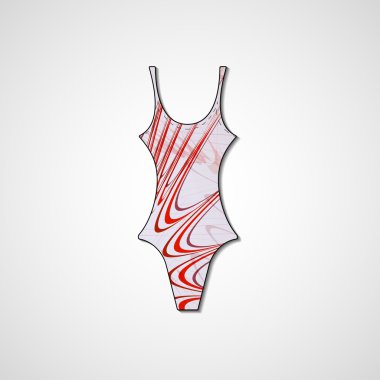 Female swimsuit isolated vector