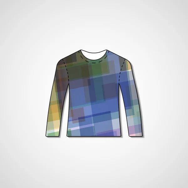 Abstract illustration on sweater — Stock Vector