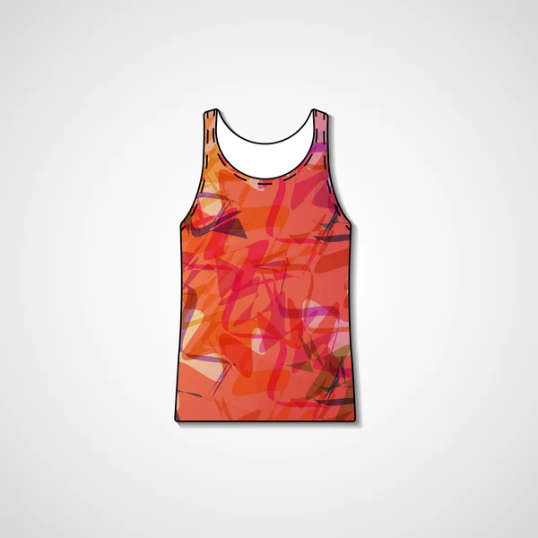 Abstract illustration on singlet — Stock Vector